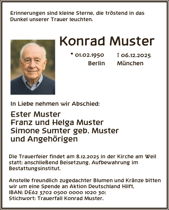 Traueranzeige von Konrad Meier von Trauer Onetz