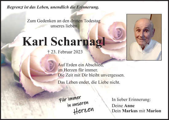 Traueranzeige von Karl Scharnagl von Gesamtausgabe